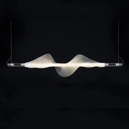 قلادة LED معلّقة عصرية لغرفة الطعام: تصميم طويل وحديث